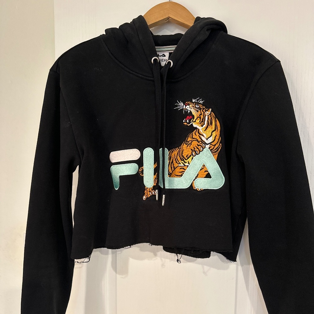 Cropped hoodie sweatshirt